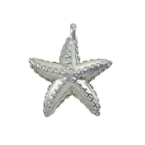Vintage Sterling Silver 925 Puffy Sea Star Fish Pendant